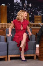 CLAIRE DANES at Tonight Show Staring Jimmy Fallon in New York 01/13/2017