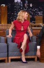 CLAIRE DANES at Tonight Show Staring Jimmy Fallon in New York 01/13/2017