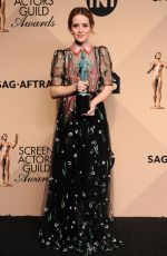 CLAIRE FOY at 23rd Annual Screen Actors Guild Awards in Los Angeles 01/29/2017