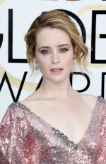 CLAIRE FOY at 74th Annual Golden Globe Awards in Beverly Hills 01/08/2017