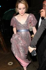CLAIRE FOY at Delilah in West Hollywood 01/08/2017