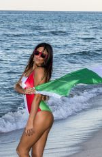 CLAUDIA ROMANI and ERIKA TESSAROLO on the Beach in Miami 01/03/2017