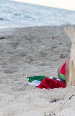 CLAUDIA ROMANI and ERIKA TESSAROLO on the Beach in Miami 01/03/2017