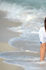 CLAUDIA ROMANI at a Beach in Miami 01/29/2017