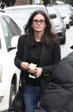 COURTENEY COX in Jeans Out in West Hollywood 01/12/2017