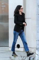 COURTENEY COX Shopping on Merlose in Los Angeles 01/12/2017