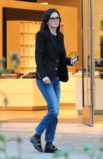 COURTENEY COX Shopping on Merlose in Los Angeles 01/12/2017