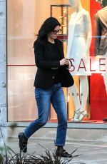 COURTENEY COX Shopping on Merlose in Los Angeles 01/12/2017