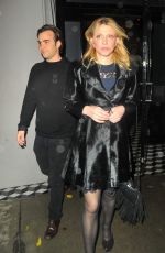 COURTNEY LOVE Out for Dinner at Craig