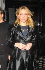 COURTNEY LOVE Out for Dinner at Craig