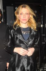 COURTNEY LOVE Out for Dinner at Craig