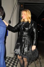 COURTNEY LOVE Out for Dinner at Craig