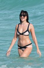 DAISY LOWE in Bikini at a Beach in Miami 01/02/2017