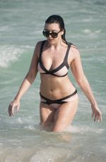 DAISY LOWE in Bikini at a Beach in Miami 01/02/2017