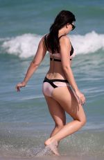 DAISY LOWE in Bikini at a Beach in Miami 01/02/2017