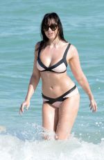 DAISY LOWE in Bikini at a Beach in Miami 01/02/2017