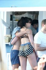 DAISY LOWE in Bikini Top Out in Miami Beach 01/03/2017
