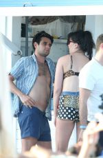 DAISY LOWE in Bikini Top Out in Miami Beach 01/03/2017