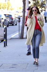 DAKOTA JOHNSON Out and About in Los Angeles 01/16/2017