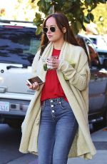 DAKOTA JOHNSON Out and About in Los Angeles 01/16/2017