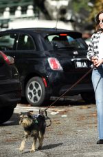 DAKOTA JOHNSON Walks Her Dog Out in Los Angeles 01/11/2017