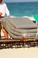 DANIELLE KNUDSON and JOCELYN CHEW at a Beach in Miami 01/16/2017