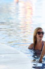 DANIELLE LLOYD in Swimsuit at a Pool in Dubai 11/28/2016