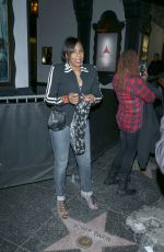 DAWNN LEWIS Night Out in Hollywood 01/15/2017