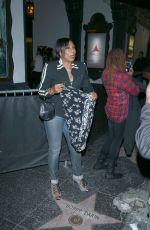 DAWNN LEWIS Night Out in Hollywood 01/15/2017