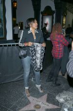 DAWNN LEWIS Night Out in Hollywood 01/15/2017