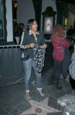 DAWNN LEWIS Night Out in Hollywood 01/15/2017