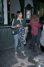 DAWNN LEWIS Night Out in Hollywood 01/15/2017