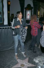 DAWNN LEWIS Night Out in Hollywood 01/15/2017