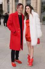 DEBORAH HUNG Arrives at Schiapparelli Fashion Show in Paris 01/23/2017