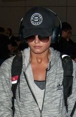 DEMI LOVATO at LAX Airport in Los Angeles 01/15/2017