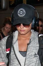 DEMI LOVATO at LAX Airport in Los Angeles 01/15/2017