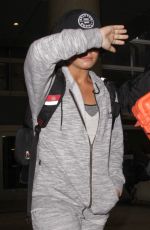 DEMI LOVATO at LAX Airport in Los Angeles 01/15/2017