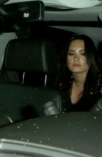 DEMI LOVATO Leaves DNCE Concert at Belasco Theatre in Los Angeles 01/18/2017