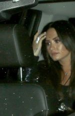 DEMI LOVATO Leaves DNCE Concert at Belasco Theatre in Los Angeles 01/18/2017