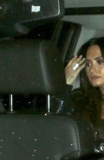 DEMI LOVATO Leaves DNCE Concert at Belasco Theatre in Los Angeles 01/18/2017