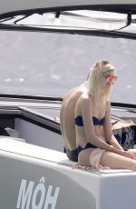 DEVON WINDSOR in Bikini at a Boat in St. Barth 01/30/2017