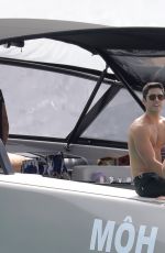 DEVON WINDSOR in Bikini at a Boat in St. Barth 01/30/2017