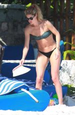 DOUTZEN KROES in Bikini at a Beach in Cancun 12/31/2016
