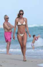 DOUTZEN KROES in Bikini on the Beach in Miami 31/12/2016