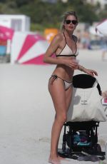 DOUTZEN KROES in Bikini Plays Beach Soccer at a Beach in Miami 01/01/2017