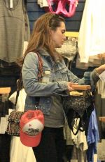 ELIZA DUSHKU Shopping at Lululemon in Beverly Hills 01/16/2017