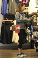 ELIZA DUSHKU Shopping at Lululemon in Beverly Hills 01/16/2017
