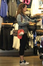 ELIZA DUSHKU Shopping at Lululemon in Beverly Hills 01/16/2017