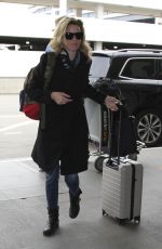 ELIZABETH BANKS at LAX Airport in Los Angeles 01/04/2017