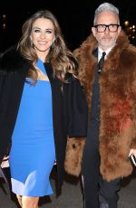 ELIZABETH HURLEY at Dsquared2 Fall/Winter 2017 Fashion Show in Milan 01/15/2017